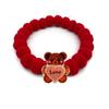 20pcs New Pet Dog Bow Tie Valentine's Day Style Hair Ball Necklace Collar Pet Dog Cat Bowties Neckties Dog Grooming Accessories