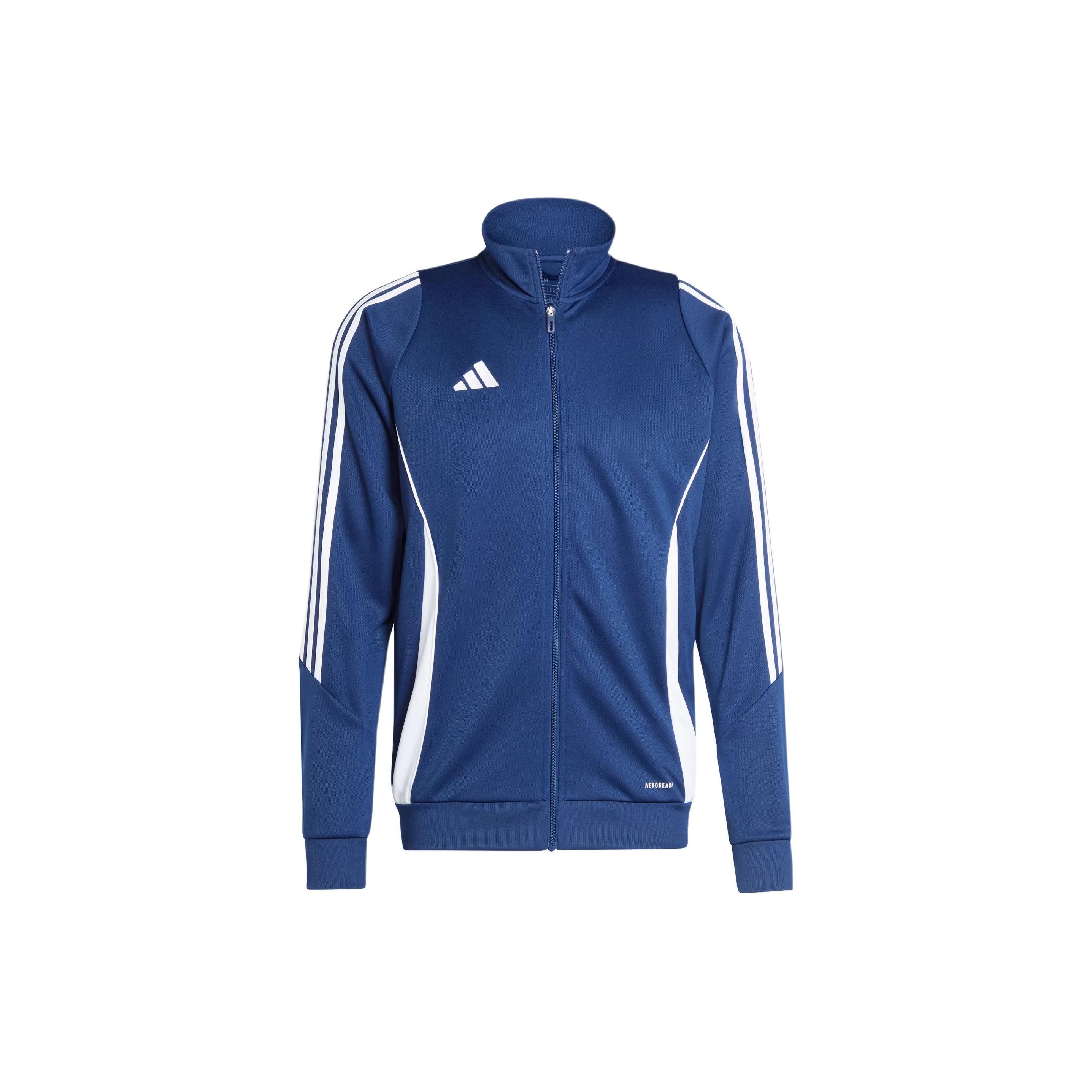 

Adidas Tiro 24 Training Jacket Color Block Long Sleeve Retro Sports Stand Collar Jacket Men jackets Navy-Blue IR7498 L