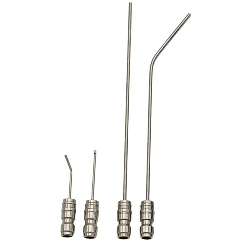 

SHGO-For Drum Washing Machine& AC Cleaning Compatible 4Pack High Pressure Washer Nozzle Kit With 4Pcs Straight/Side Sprayers срібний