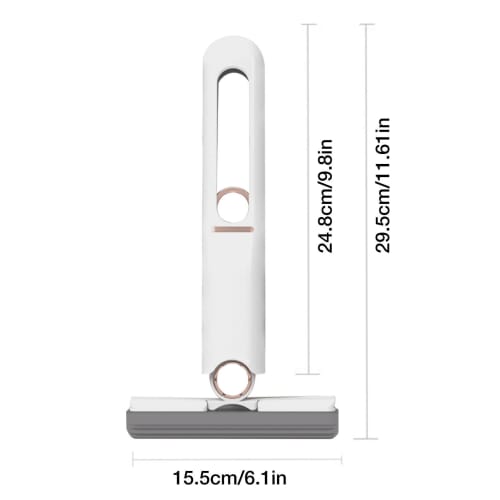 Portable Self-Squeeze Mini Mop, Hand-Washable Desktop Cleaning Mini Mop, Mini Multifunctional Hands-Free Mop, Bathroom Mini Mop, Powerful Absorbent Sp