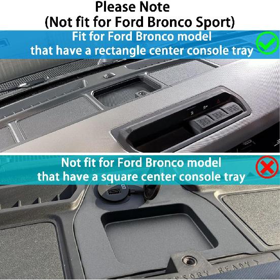 Dash Cover Tray For Ford Bronco Accessories    2024 2025 2026, Dashboard Mat, Anti-Slip Silicone Ert, Anti Dust Interior, Dash Pad Liner For Bronco