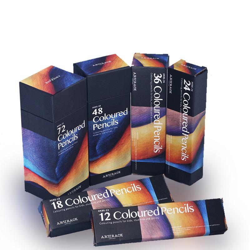 12/18/24/36/48/72 Colors Stationery Pencil Set Oil-based Colored Pencils Drawing Colored Pencil Brushes