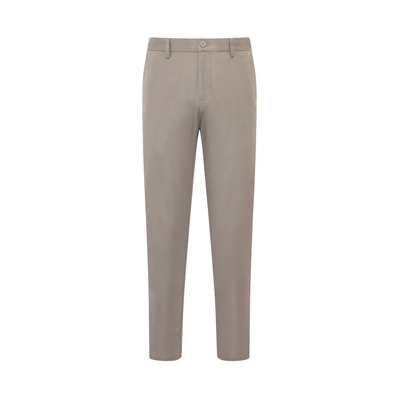 Laxdn Men's Casual Pants, Autumn Season, Triple-Protection Technology, Wrinkle-Resistant, Simple Straight-Leg Slim-Fit Trousers, Deep Black, Size 29