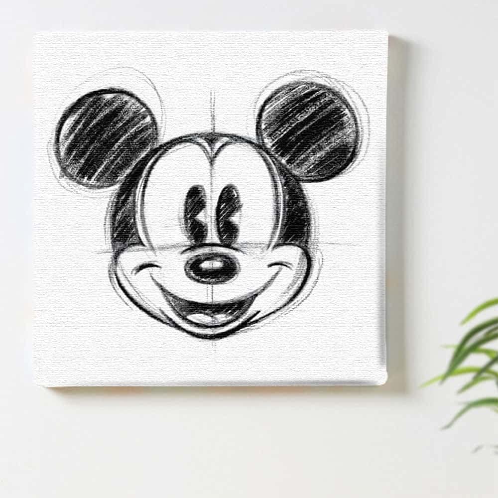 Disney Poster Mickey Mouse 30cm x 30cm Made in Japan dsn-0144