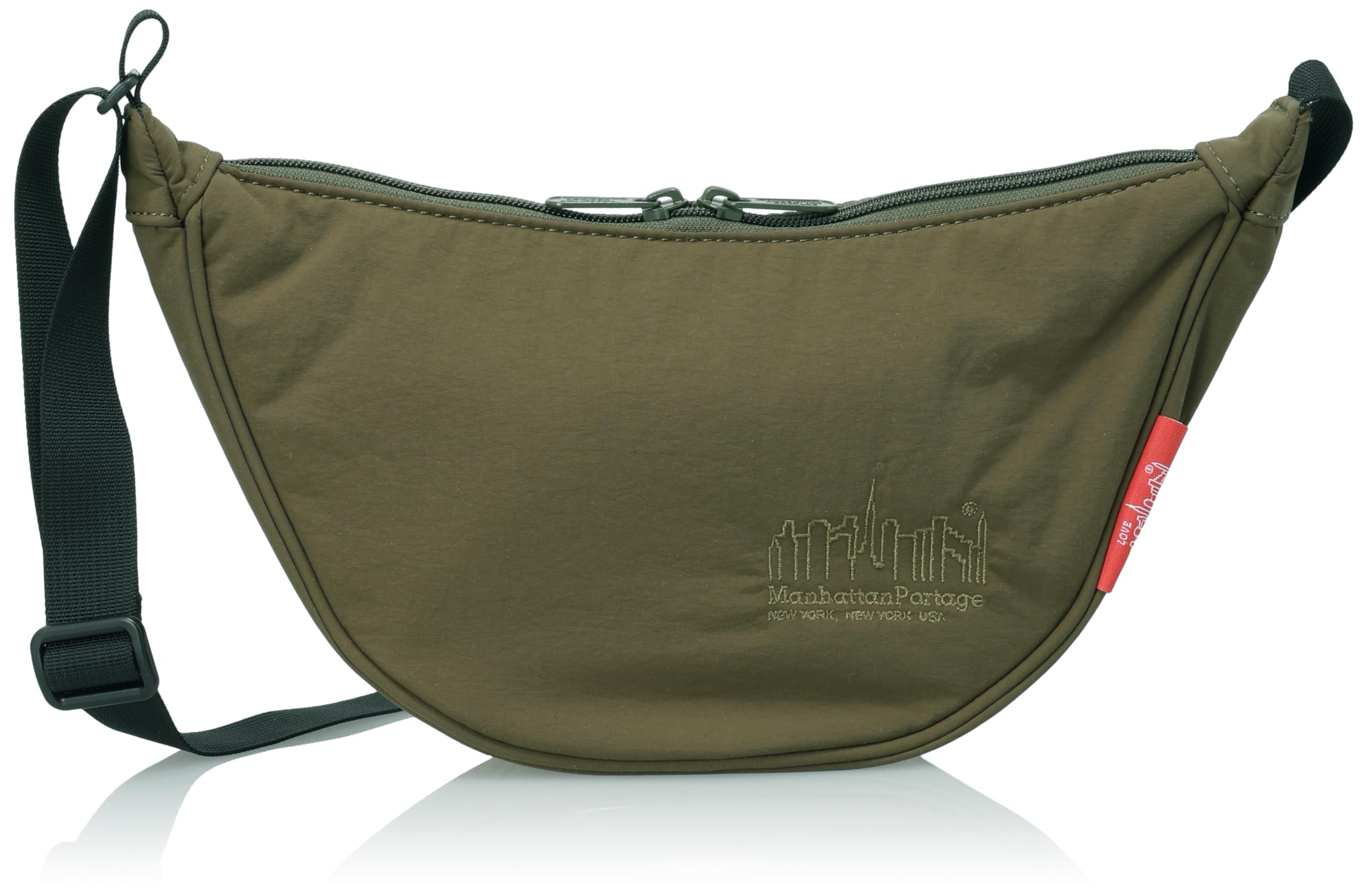 

Genuine Shoulder Bag MP2403PNT Bronck Crescent Bag Padded Nylon Taffeta Olive [Manhattan Portage] [Official] оливковий