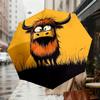 Adorable Highland Cow Print Umbrella - Auto Open/Closed, Outdoor Gear, Travel Accessory, Lightweight & Durable 176