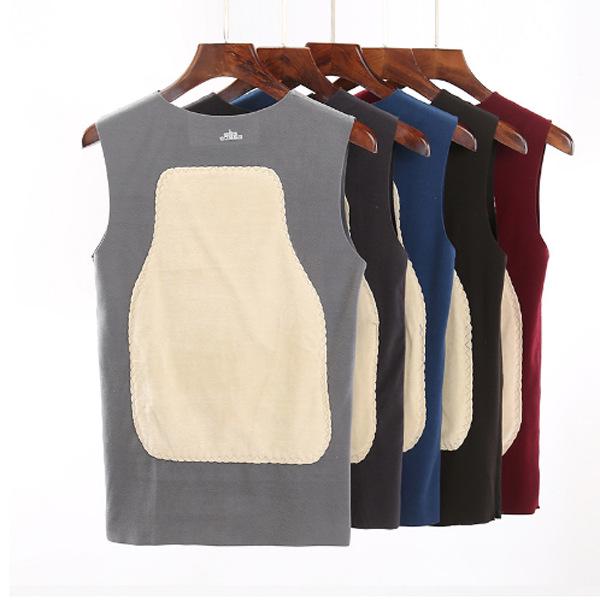 Men's Double-Sided Fleece-Lined Quick-Heat Seamless Vest - Thick, Warm Base Layer for Autumn/Winter