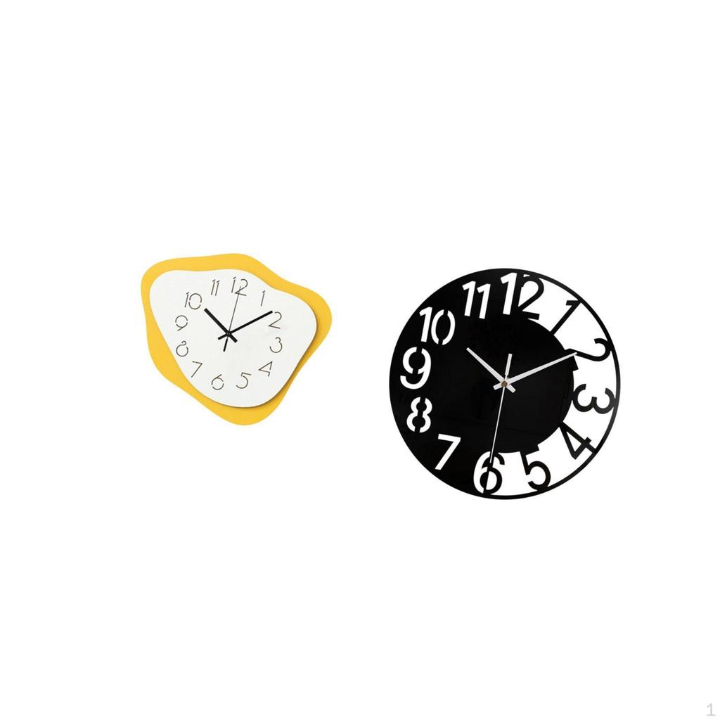 Acrylic Wall Clock Hanging Modern Office Ornament Silent Timepiece for Holiday Housewarming
