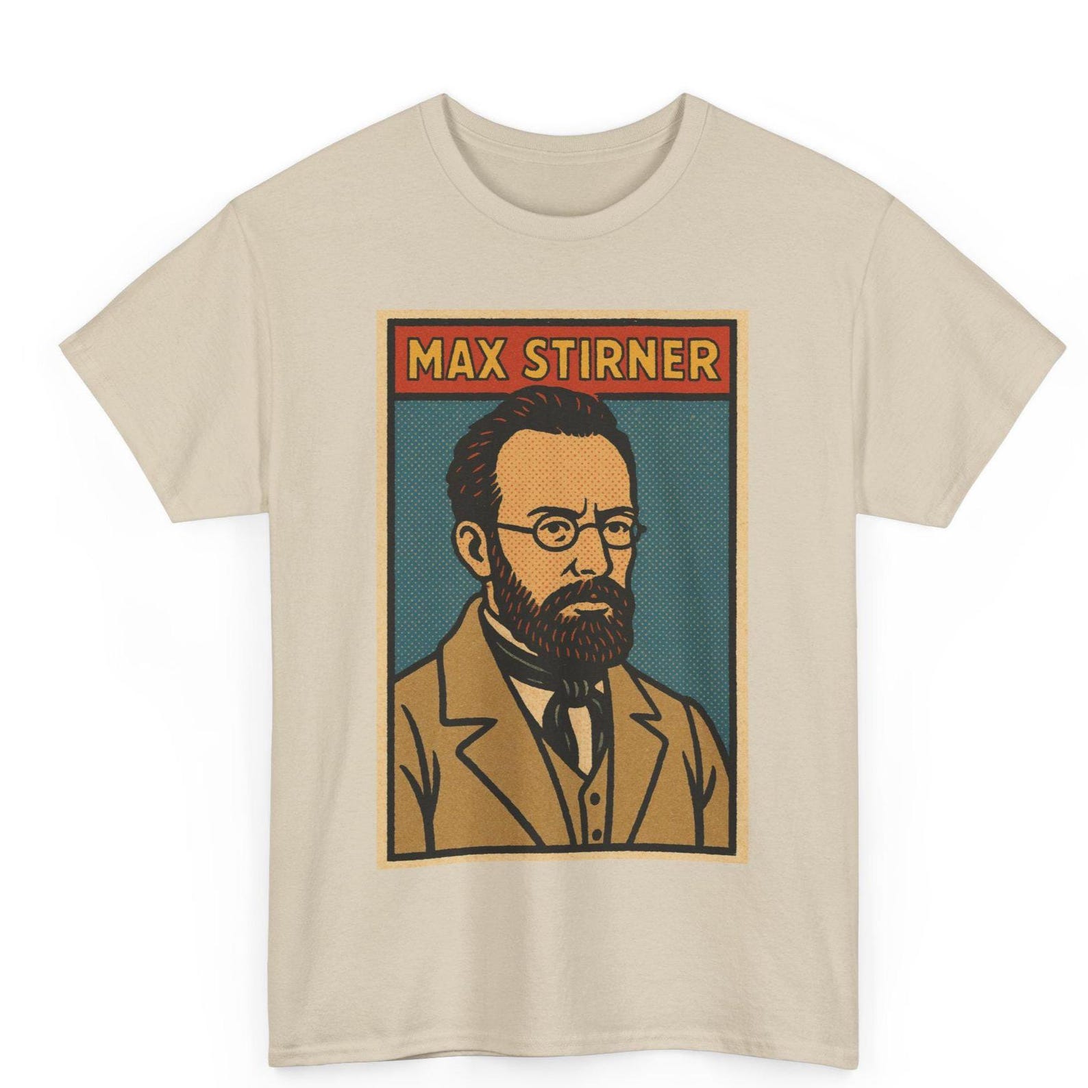 Max Stirner Retro Comic T-Shirt: Egoist Philosophy Graphic Tee S