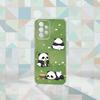 Cute Panda Phone Case Transparent Silicone Soft For Samsung S25,S24,S21,S22,S23,S30,Ultra,S20,Plus,Fe