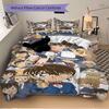 Detective Conan Mystery Print 3Pcs Bedding Setduvet Cover With 2 Bedropillowcase Home Birthday Gift