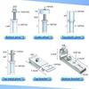 Folding Door Hardware Set With Metal Top Rollers For Home Renovation
