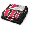 University of Tampa Fleece Blanket, Very Soft Microfiber Flannel Blanket for Couch Warm and Cozy for All Seasons