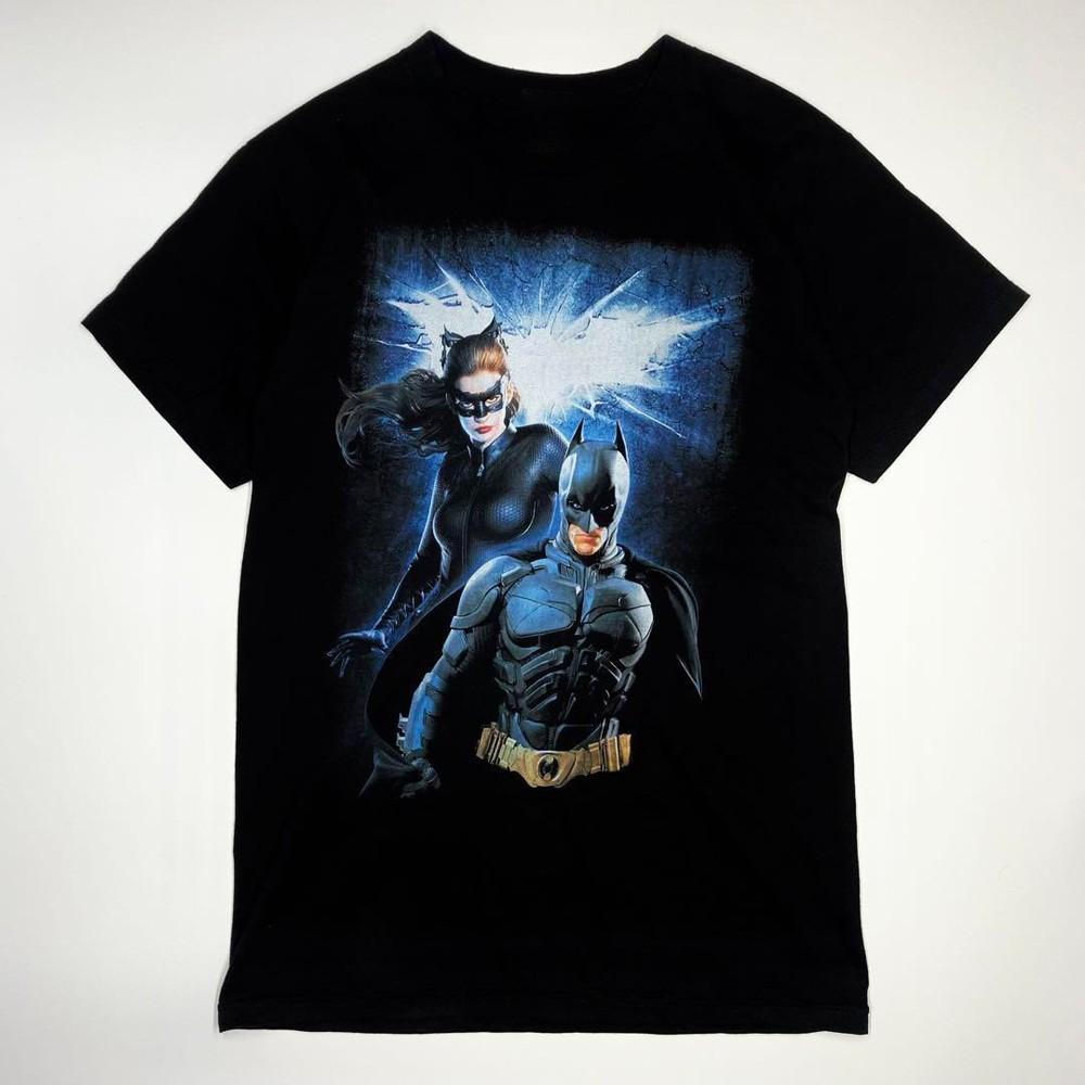 Comfort Colors DC Comics Бэтмен и Женщина-кошка Темный рыцарь: Возрождение Футболка Размер S-5XL Унисекс Футболка S