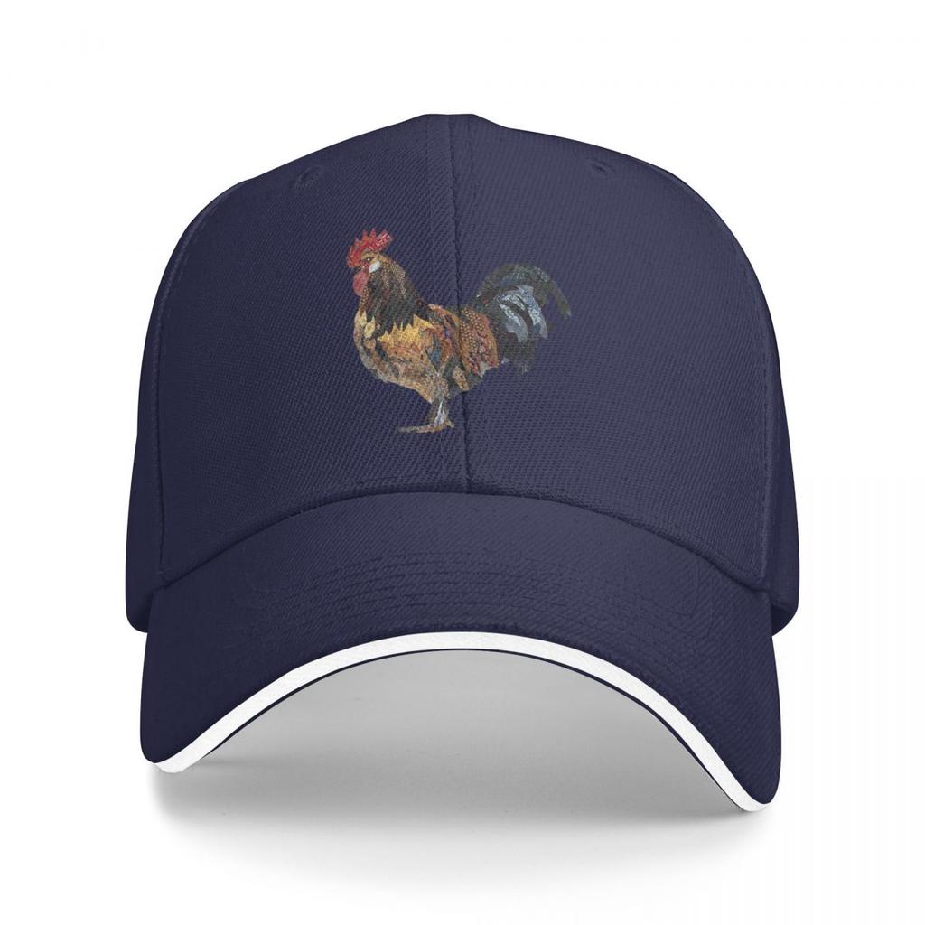 Lebensechter Hahn Denim Huhn Baseballkappen Snapback Baseballmützen Atmungsaktiv Lässig Casquette Outdoor Unisex