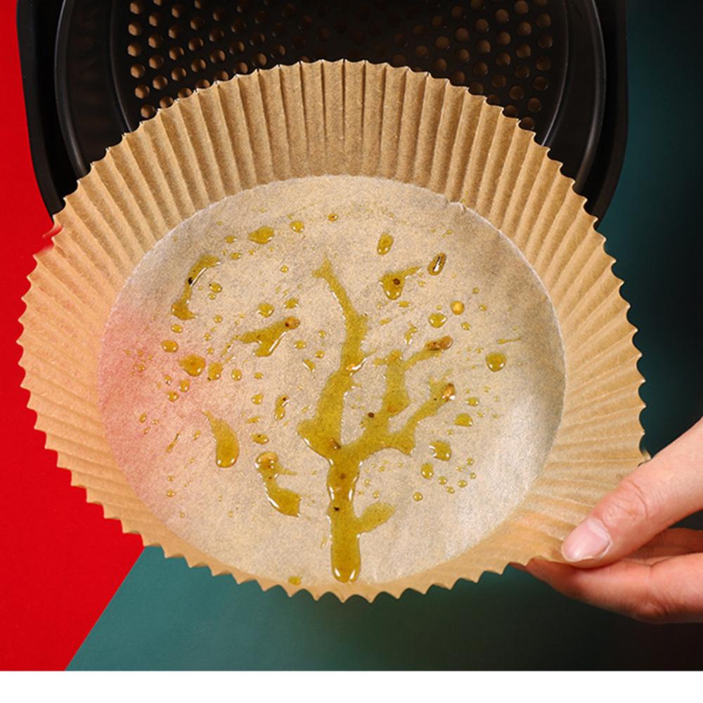 Air Fryer Disposable Paper  For Air Fryer Cheesecake Air Fryer Accessories Parchment Wood Pulp Steamer Baking Paper
