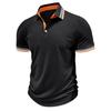 T-shirt da uomo Polo a maniche corte a blocchi di colore Colletto con bavero Top Camicia da tennis da golf casual estiva quotidiana da uomo