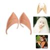Realistic 2 Pairs Elf Ears Made Of Soft Rubber Latex For Fantasy Costume Parties