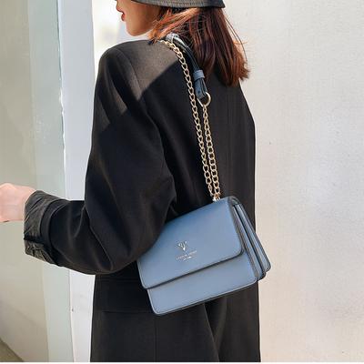Crossbody kabelky pro ženy s řetízkovou chlopní malá čtvercová kabelka módní PU kožené kabelky přes rameno luxusní značkové dámské kabelky