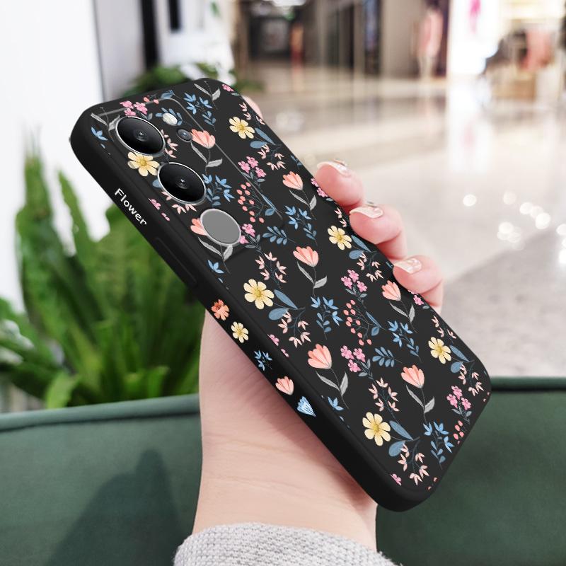 Brilliant Floral Phone Case For VIVO V50 V40 V30 V29 V29E V27 V27E V23 V23E V21 V20 Y20 Y12 Y21 Y22 Pro Silicone Cover