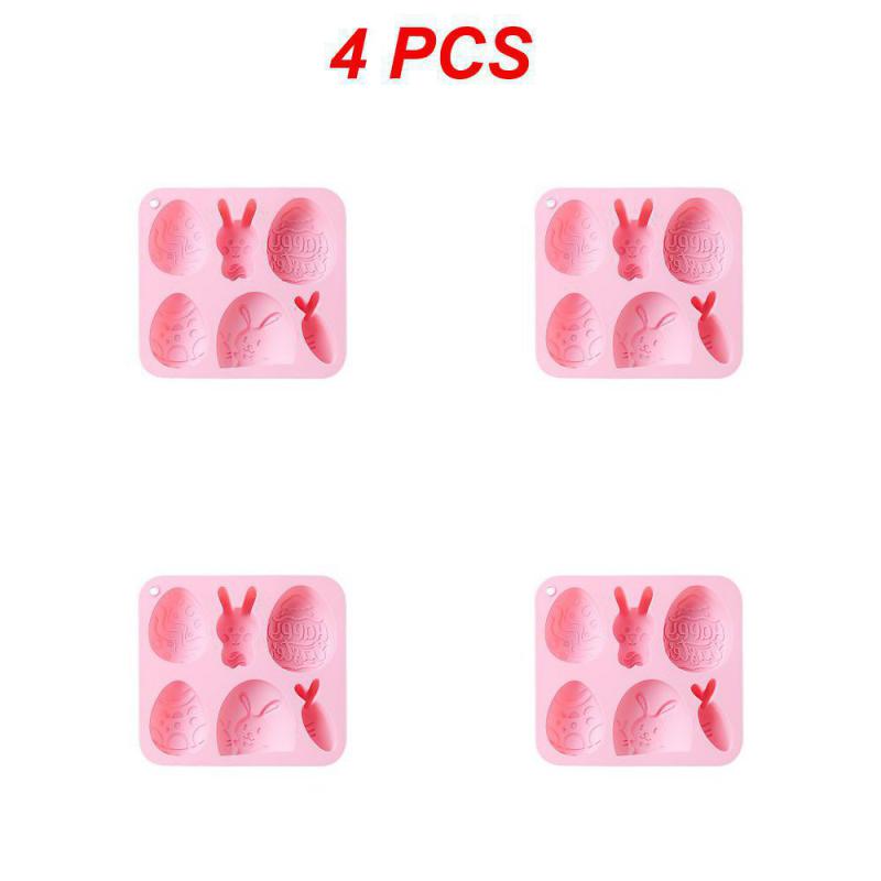 1~10PCS Cake Mold Cute Egg And Rabbit Style Gift Available For Easter Food Grade Silicone Kitchen Baking Accessories Tools