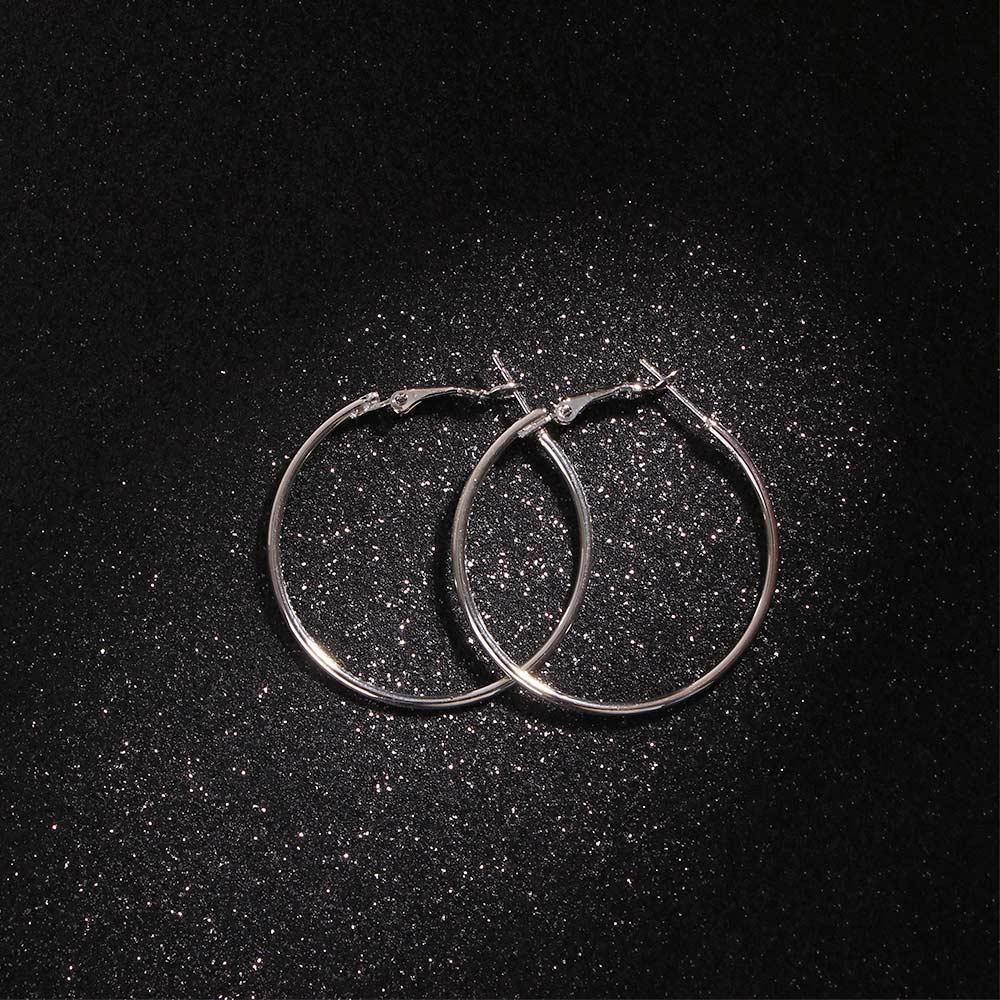 Korean Exaggerated Party Temperament Punk Personalized Hoop Earrings Ear Studs Jewelry Fashion