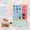 Montessori Wooden Busy Board with LED Light Switches, Sensory Toys Light Switch Fidget Board Travel Toys for Toddler