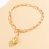 Punk Trendy Love Heart Pendant Necklace for Women Hip Hop Gothic Gold Color Metal Thick Chain Chokers Y2K Party Jewelry 2025 New