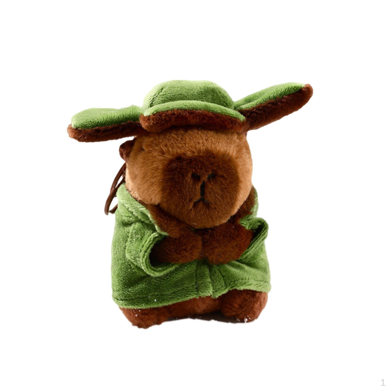 

Брелок Капибара, брелок в виде животного, подвеска-шарм для кошелька, забавные аксессуары для женской сумки, мягкие игрушки зелёный