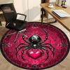 1 alfombra redonda de telaraña para oficina, alfombrilla adecuada para oficina, debajo de sillas de oficina, dormitorio, sala de estar, decoración del hogar, decoración de habitación