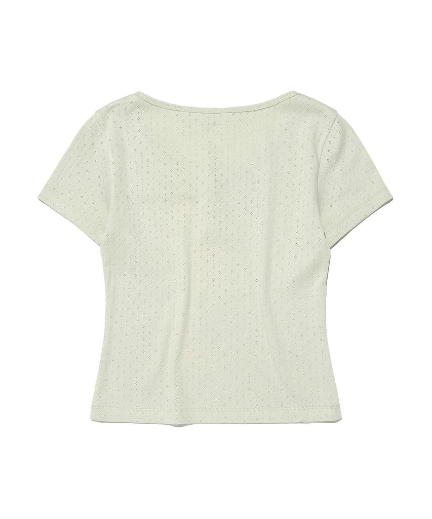 LEE Women'S Button-Up Punching T-Shirt Mint