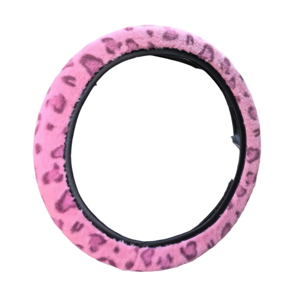 38cm Steering Wheel Cover Leopard Car Steering Wheel Cover  Vehicle Interior розы красного