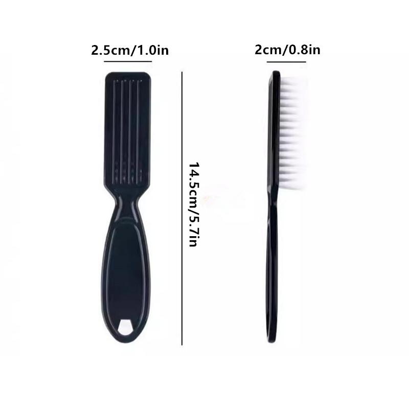 Čisticí štětce na nehty Průhledné dlouhé držadlo Měkké štětce na nehty Multifunkční pětibarevné nástroje na manikúru a pedikúru