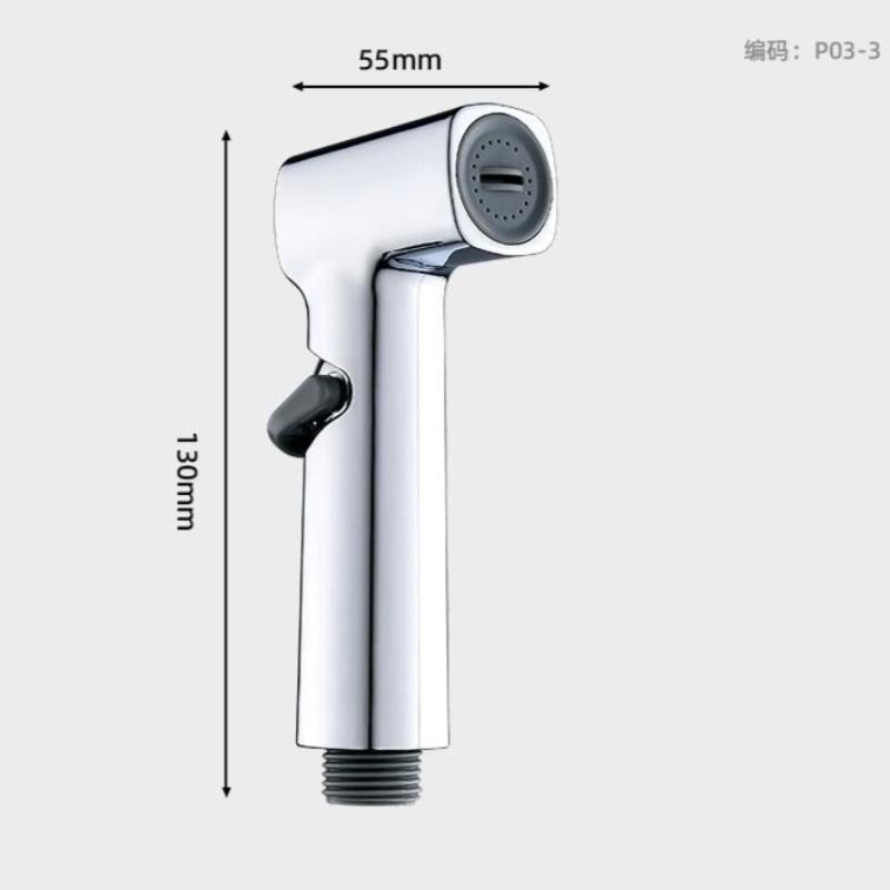 Bidet Toilet Spray Silver Self Clean Handheld Bathroom Bidet Shower Head Faucet Spray Nozzle Holder Hose for Toilet Seat