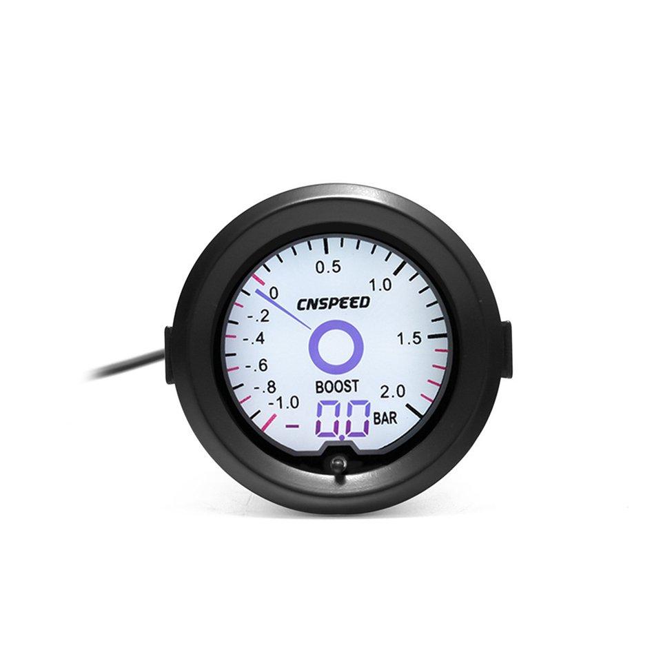 Buy [This Week S Deals ]CNSPEED 52mm 7 Colors LCD Car Boost Gauge PSI