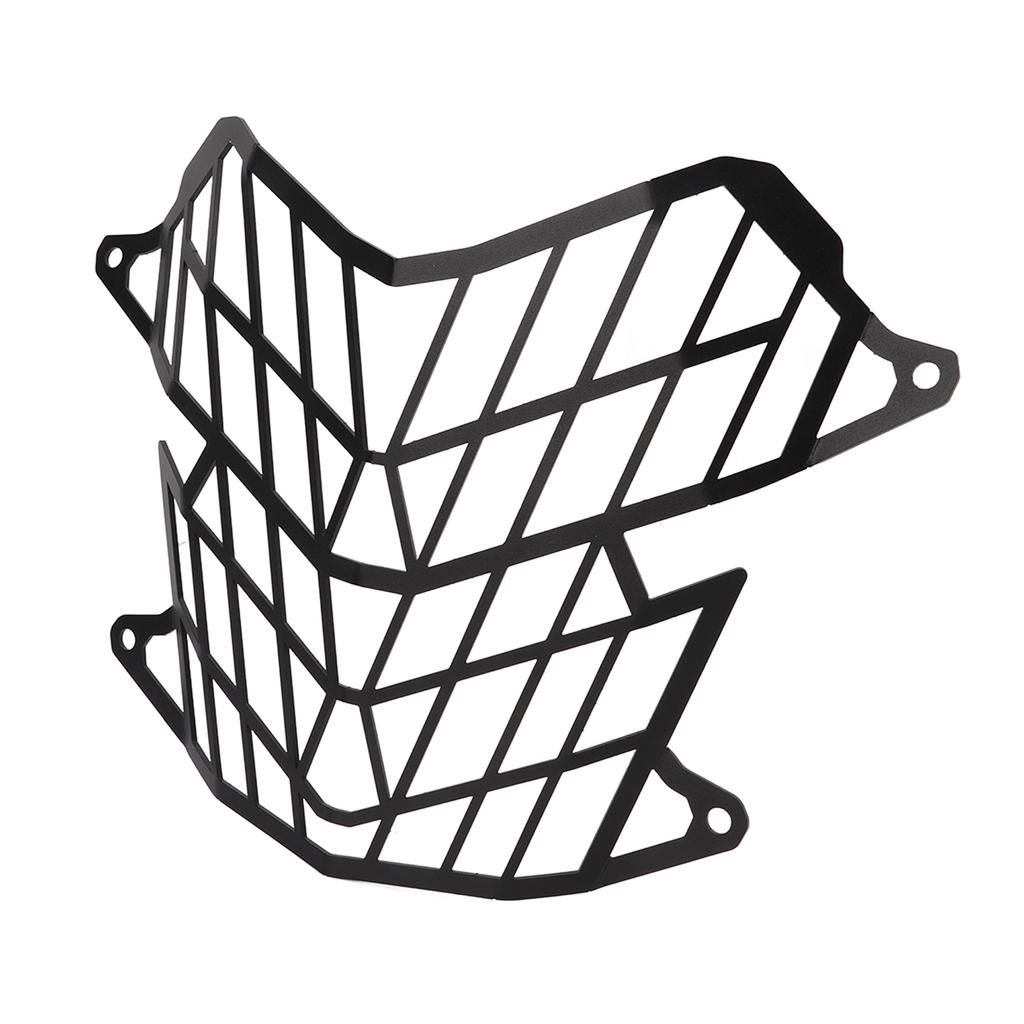 Motorcycle Headlight Grill Cover Carbon Steel Grille Guard Replacement for Tenere 700 2019+(Black )