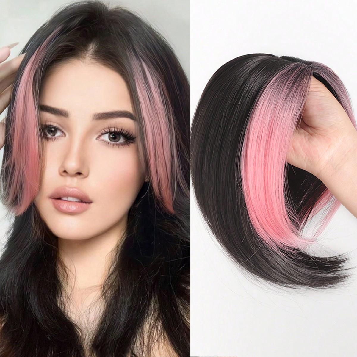 

Синтетическая челка-восьмерка для женщин на макушку, чтобы скрыть седину и увеличить объем волос, накладные пряди 10inch