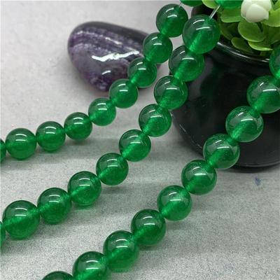 Natur Edelstein Stein Grün Chalcedon Spacer Perlen 6/8/10mm Lose Perlen Schmuckherstellung