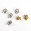 Tibetan Silver Wolf Head Spacer Beads for DIY Bracelets - Perforated Alloy Jewelry Accessories
