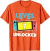 Level 7 Unlocked Awesome Since 2017 7th Birthday Gaming TShirt Gamer 7 Year Old Birthday Gift Video Game Lovers Tee Fashion Top