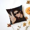 Michael Jackson Kissenbezug Waschbar Leinen Kissenbezug Weich für Tägliches Sofa Bett Wohnzimmer Dekoration