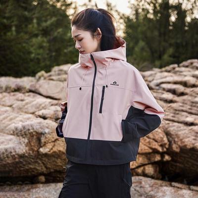 Women's Color-Block Outdoor Windbreaker Jacket