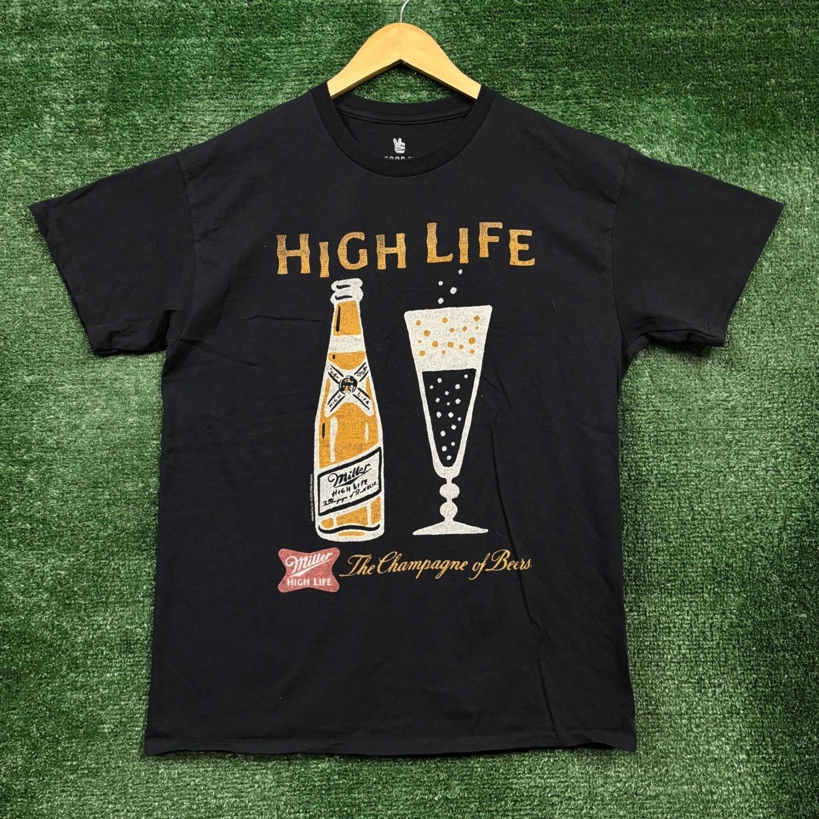 Junk Food Clothing x Miller High Life The Champagne of Beers T-Shirt Size Medium S