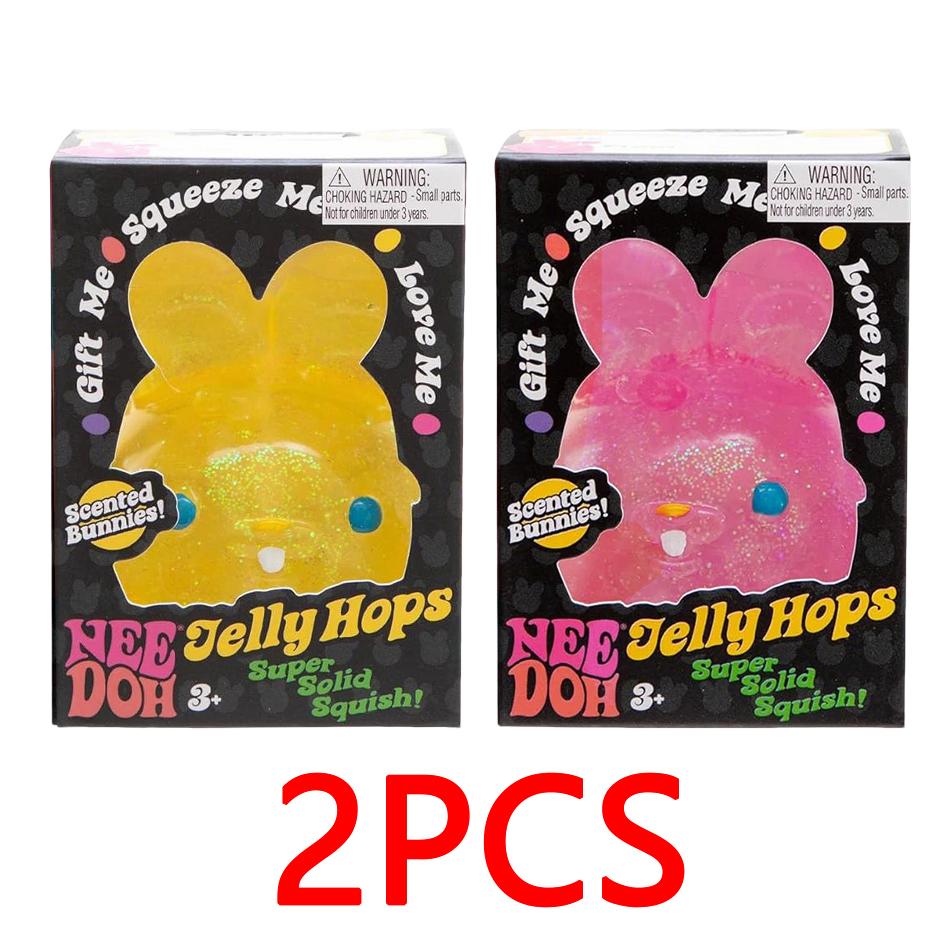 

1-3Pcs Schylling Needoh Sensory Fidget Stress Relief Squishy Rabbit Anti-Anxiety Rabbit Squeeze Object For Focus Adhd Population