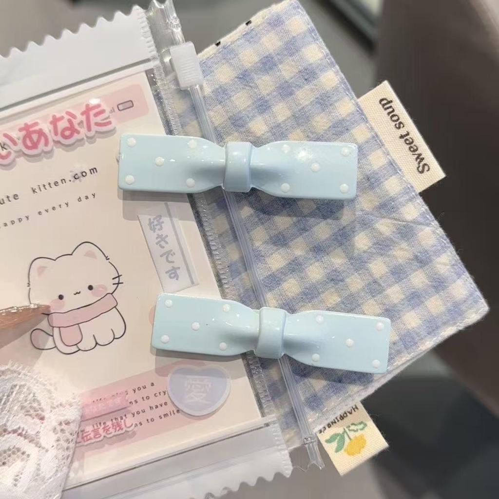 Presilha Bico de Pato Branca com Laço de Renda Delicado para Franjas & Rabos de Cavalo