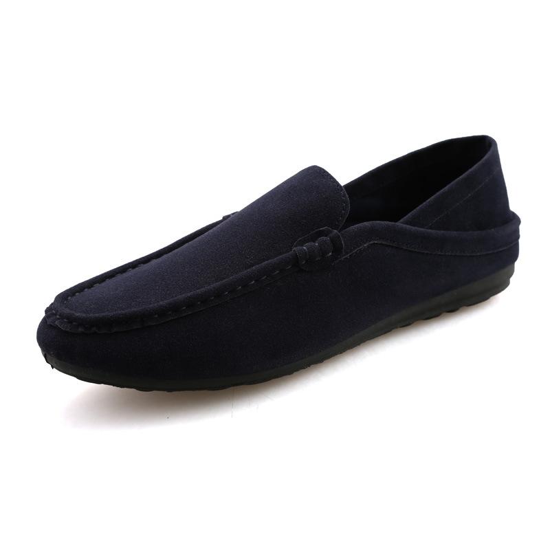

Fashion trend simple British casual Doudou shoes low-top foot cover small leather shoes outdoor driving shoes trendy men s shoes A08 39