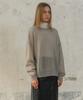 Mosyupamosyu Mohair Wool Round Knit [Light Gray]