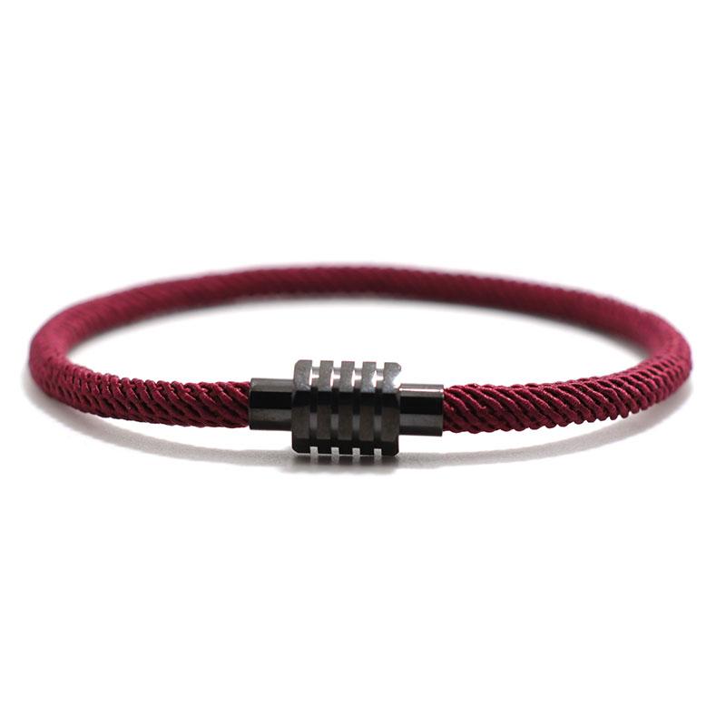 Minimalist Rope Bracelet Men Women 100% Unfading Magnet Couple Braclet Valentine Day Gift For Lover Good Luck Thread Braslet
