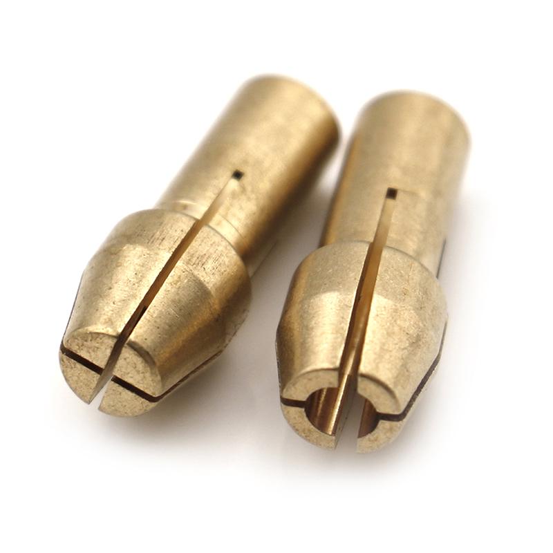 10Pcs Brass Drill Chuck Collet Bits 0.5-3.2Mm 4.8Mm Shank For Rotary Tool