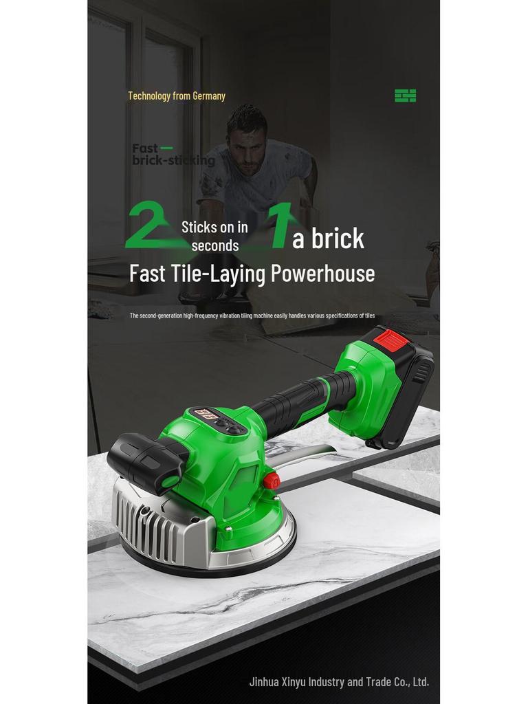 High-Power Lithium Battery Tile Leveler & Vibrator for Floors and Walls